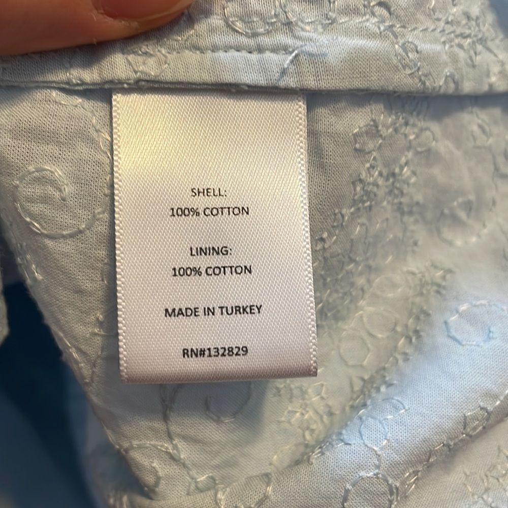 Tularosa Zion Midi Dress Baby Blue Embroidered L - Picture 9 of 11
